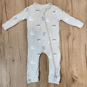 Kyte Baby 0-3 months Zippered Romper in Bunny (Retired)